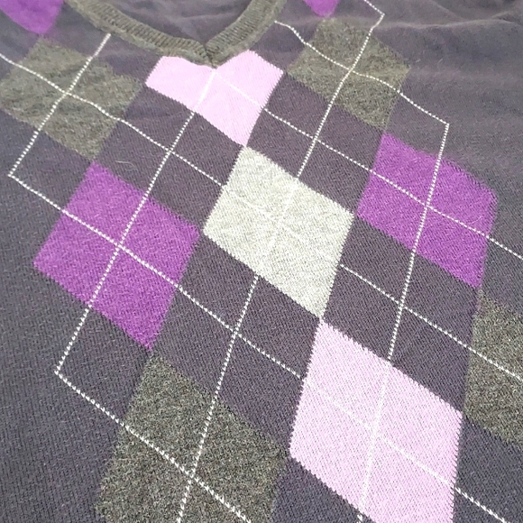 Liz Claiborne argyle sweater - Picture 2 of 4